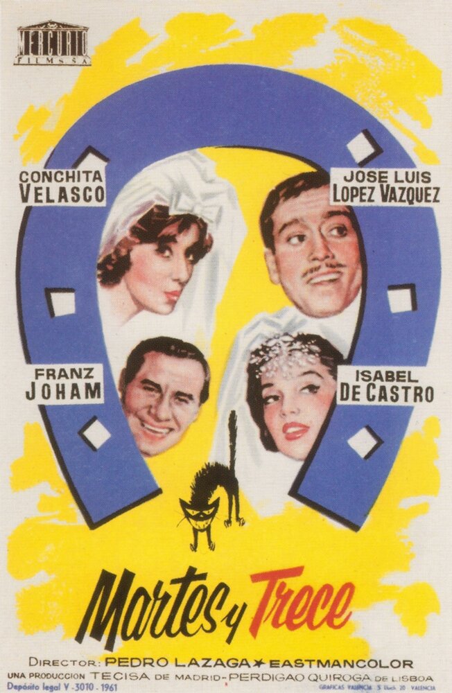 Martes y trece (1962) постер
