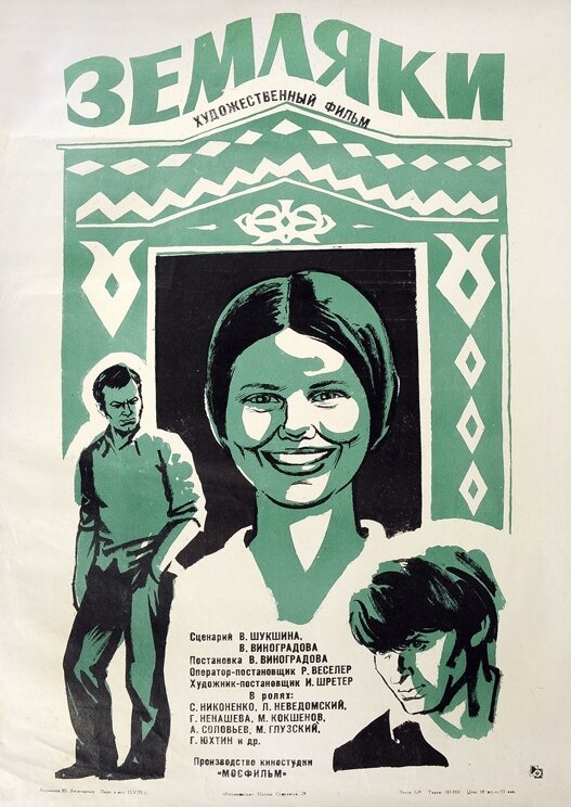 Земляки (1974) постер