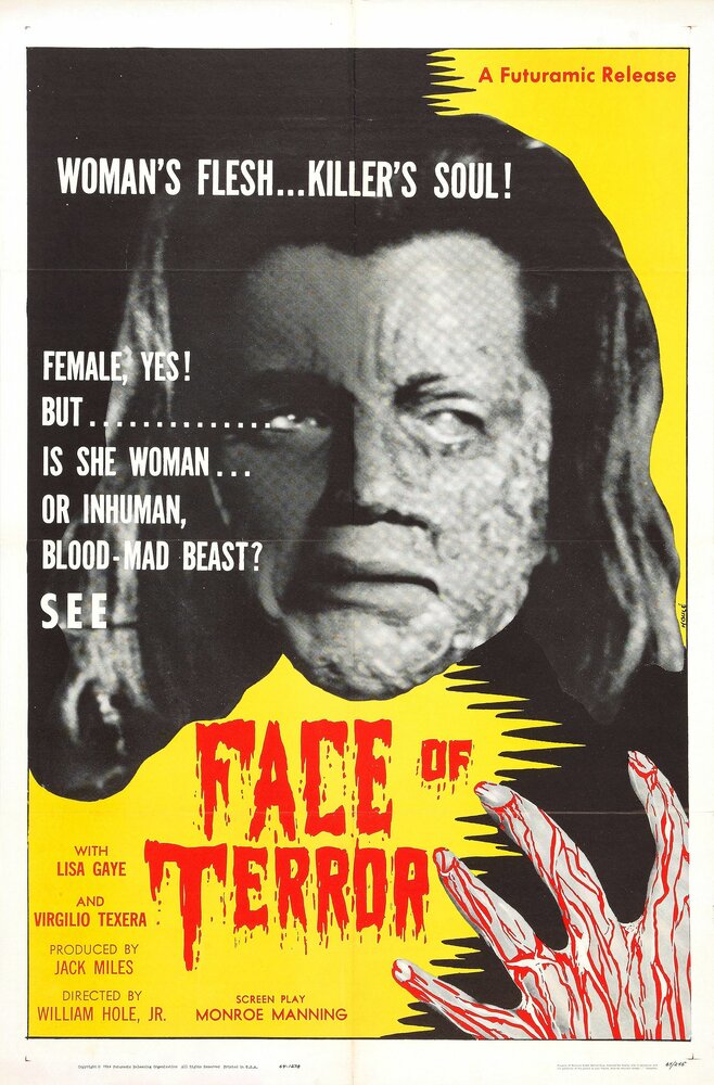 La cara del terror (1962) постер
