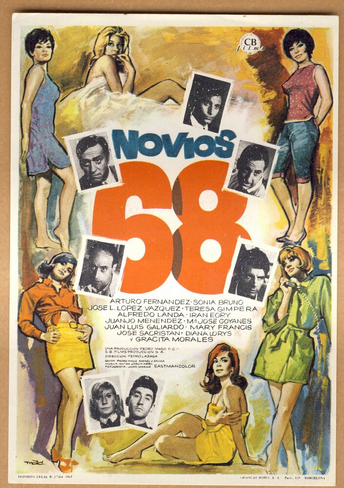 Novios 68 (1967) постер