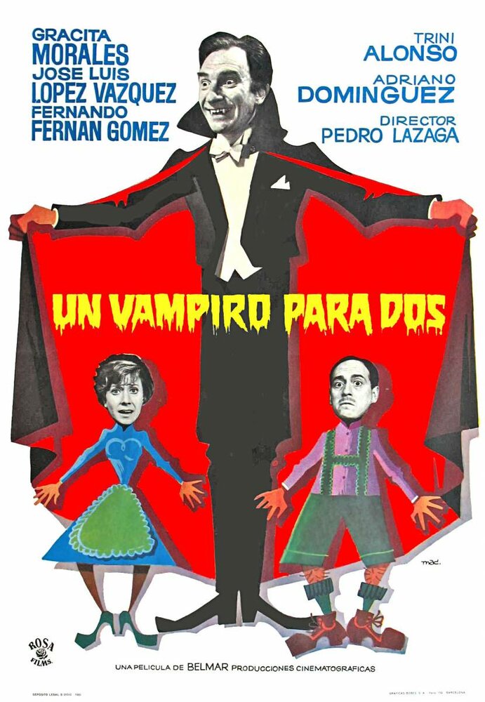 Un vampiro para dos (1965) постер